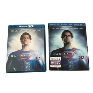Superman Man of Steel (Blu-Ray 3D + DVD + Digital HD ) w/Slip Cover